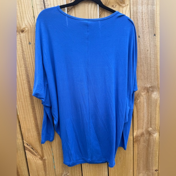 Lock & Love Women's Blue Dolman Sleeved Top M - Picture 4 of 6